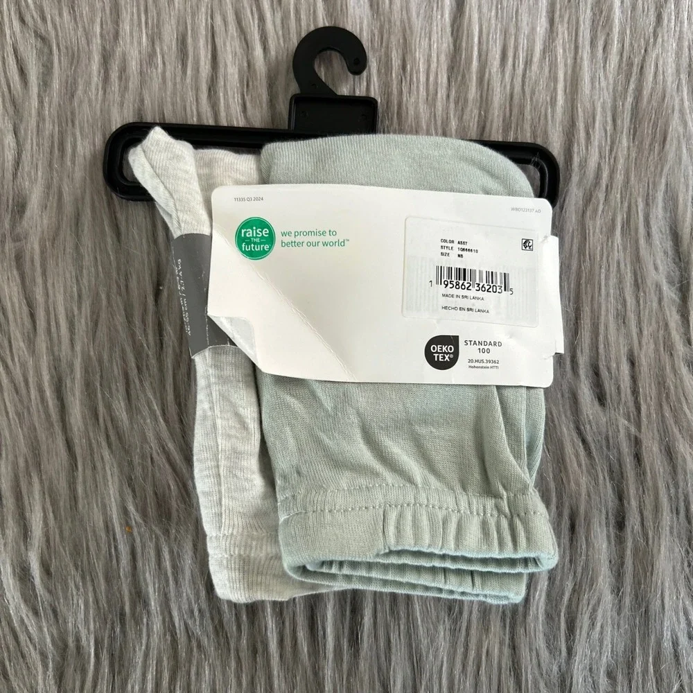 Carter's Child Of Mine Pants Baby Boys Size Newborn Gray Blue Stretchy‎